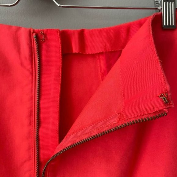 J. Crew Mini Flare Skirt Coral Orange Size 6 - Picture 7 of 11
